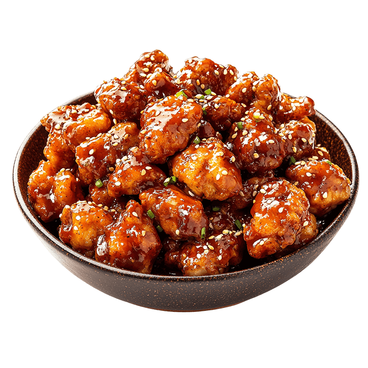 Delicious Sesame Chicken in a Bowl